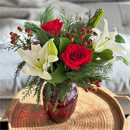 Evergreen Delight Bouquet –  Ginas Flower Shop, South Plainfield NJ