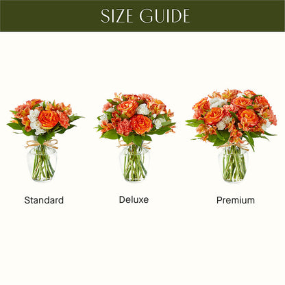Apricot Glow Bouquet –  Ginas Flower Shop, South Plainfield NJ
