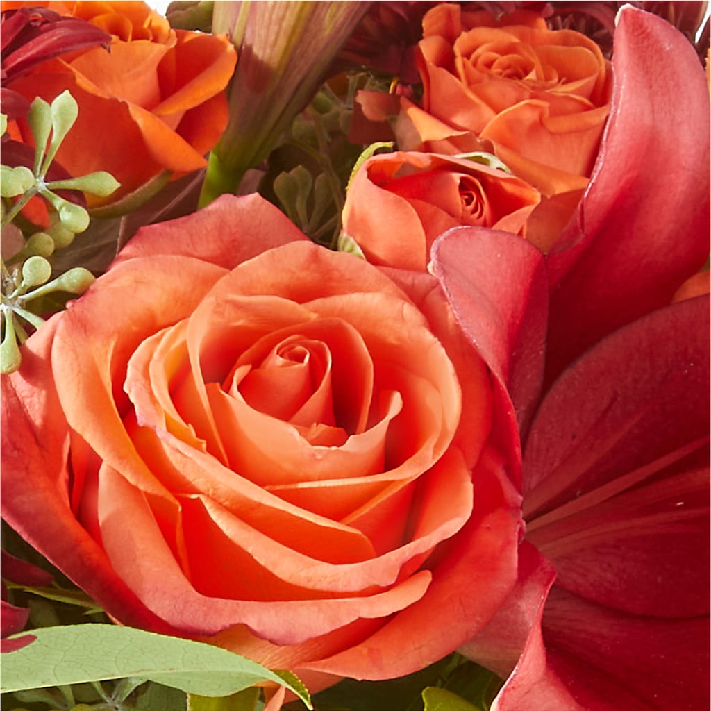 Crimson Leaves Bouquet –  Ginas Flower Shop, South Plainfield NJ