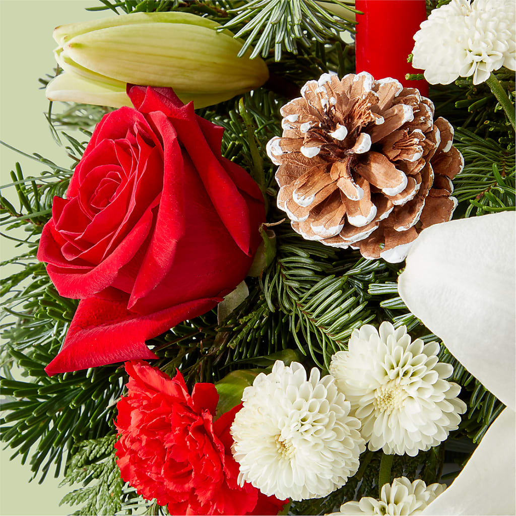 Seasonal Festivities Centerpiece –  Ginas Flower Shop, South Plainfield NJ