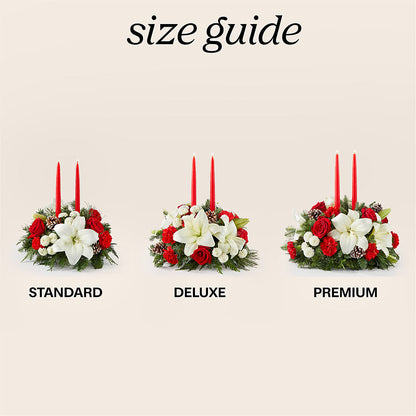 Seasonal Festivities Centerpiece –  Ginas Flower Shop, South Plainfield NJ
