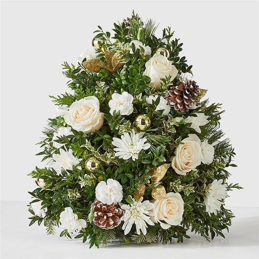 Snowed In Tree –  Ginas Flower Shop, South Plainfield NJ