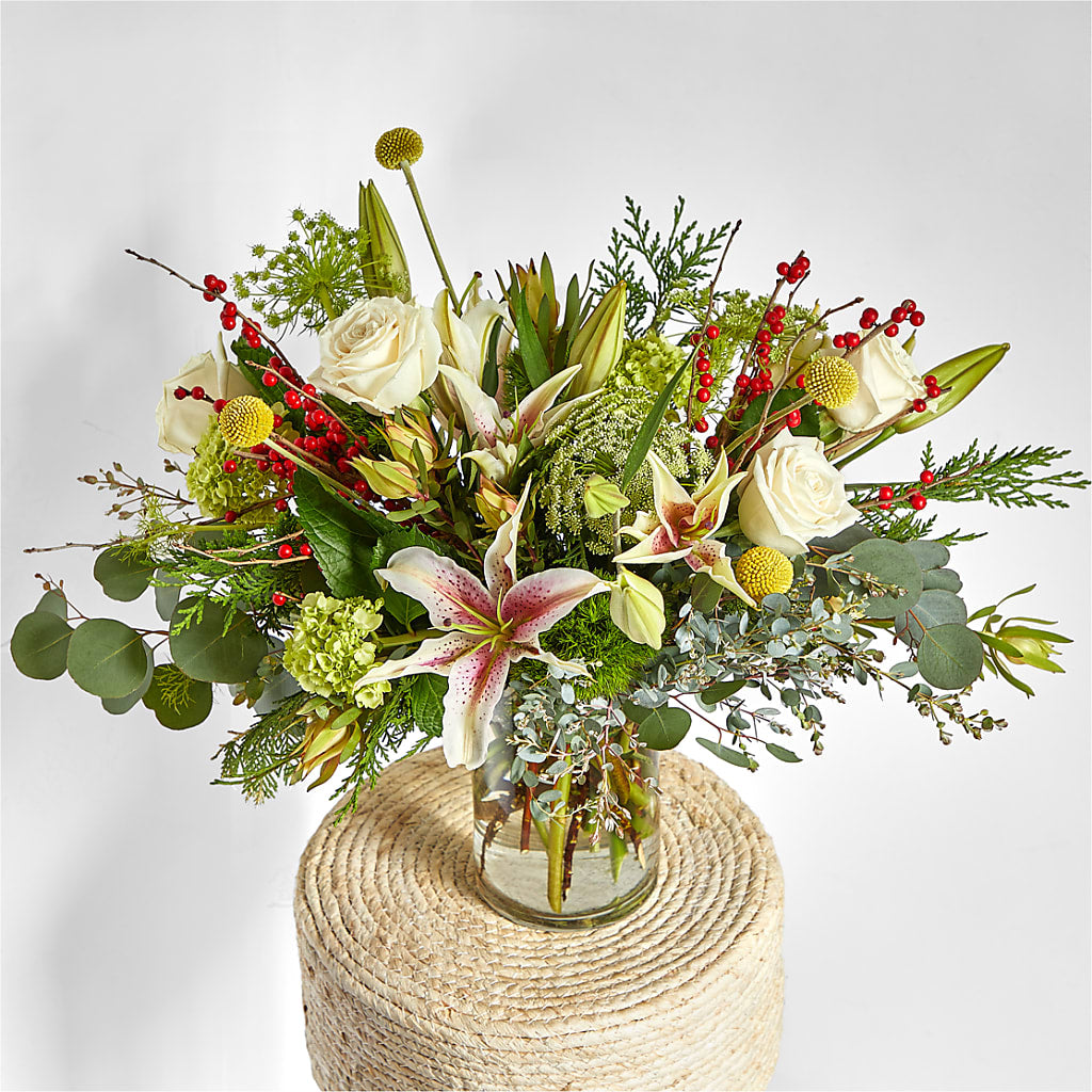 Berry & Bright Bouquet –  Ginas Flower Shop, South Plainfield NJ