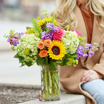 Vibrant Greetings Bouquet –  Ginas Flower Shop, South Plainfield NJ